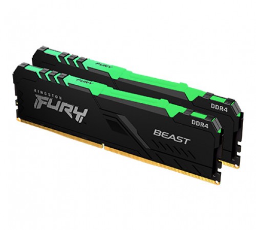 Ram Kingston FURY Beast RGB 32GB (2x16GB) DDR4 3200MHz