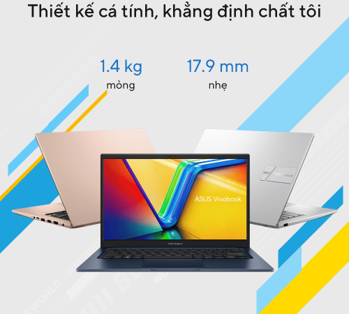 Laptop Asus Vivobook 14 X1404VA-NK125W (Intel Core i5-1335U | 8GB | 256GB | Intel Iris Xe | 14 inch FHD | Win 11 | Bạc)