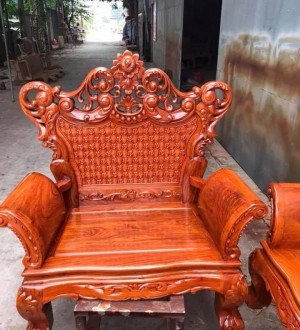 Bộ bàn ghế hoàng gia gỗ hương đá