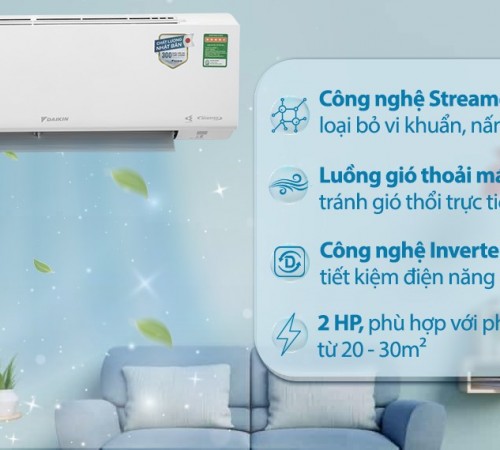 Máy lạnh Daikin Inverter 2 HP FTKF50XVMV