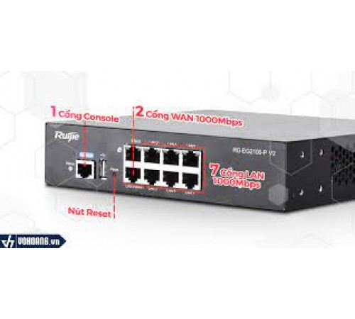 Gateway tích hợp cổng PoE RUIJIE RG-EG2100-P V2