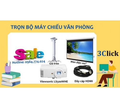 Combo trọn bộ máy chiếu ViewSonic LS500WHE